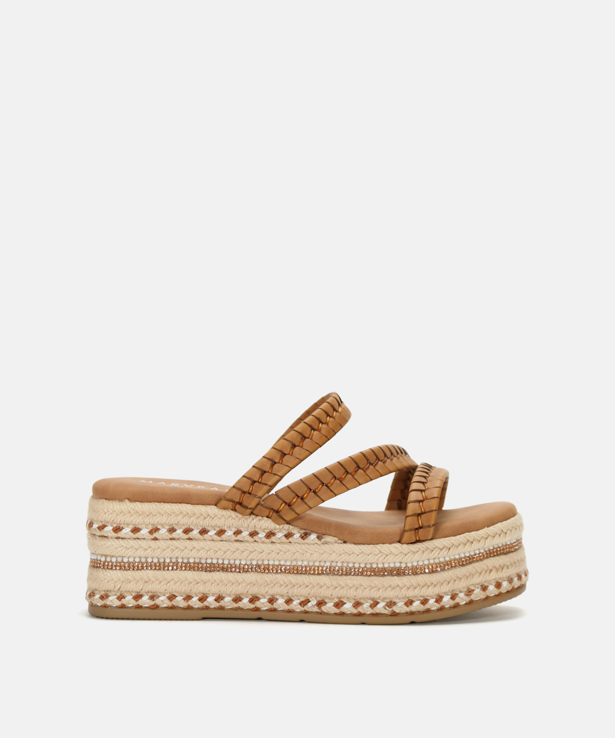 Sand&aacute;lia esparto tiras entran&ccedil;adas